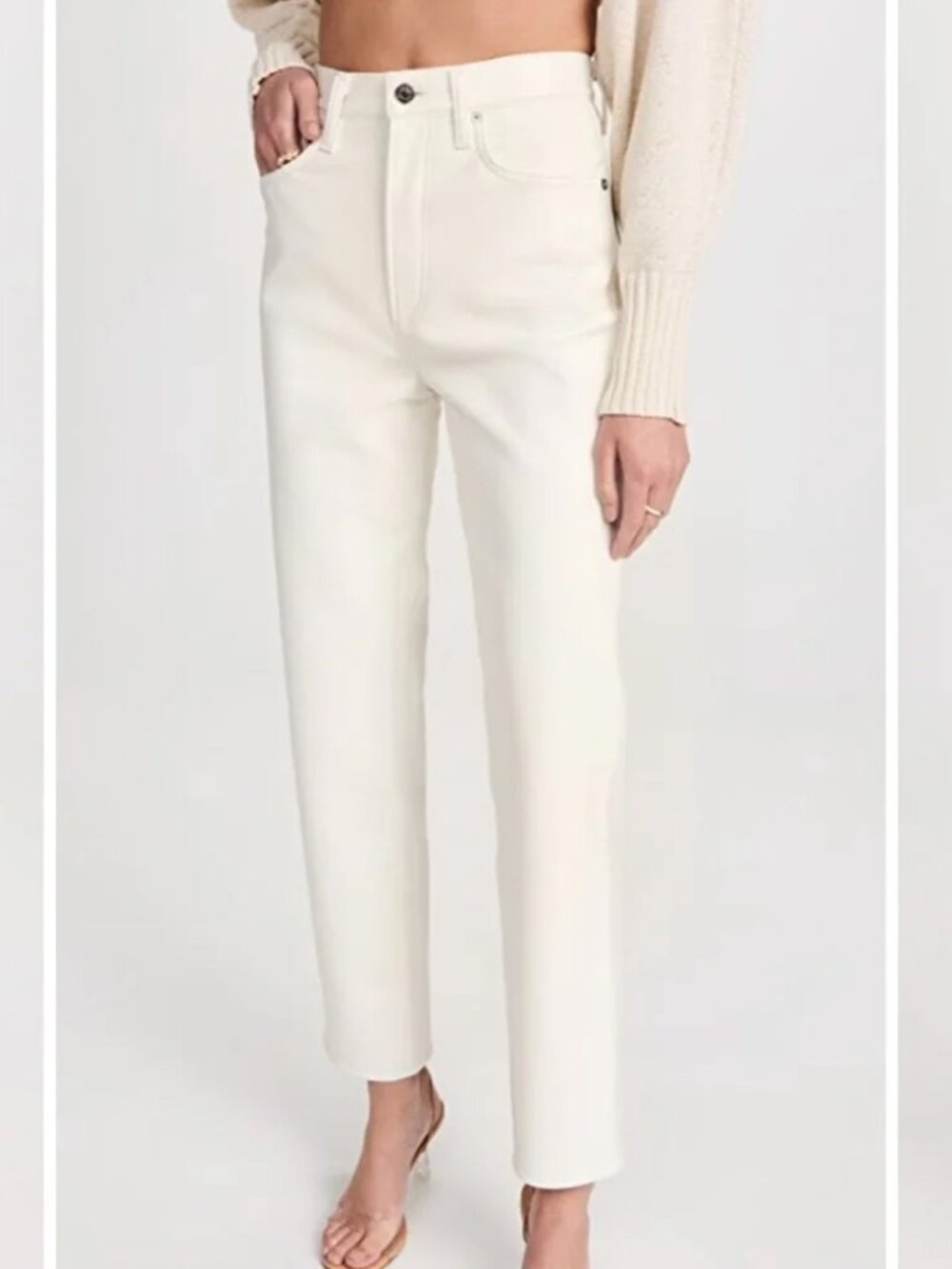 AGOLDE 90s Pinched Waist Recycled Leather Pants
